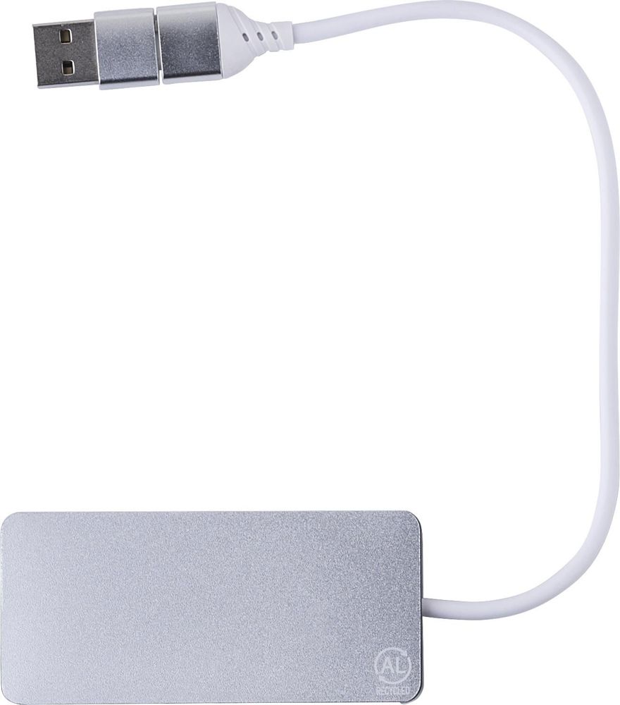 Recycelte Aluminium USB Hub Layton