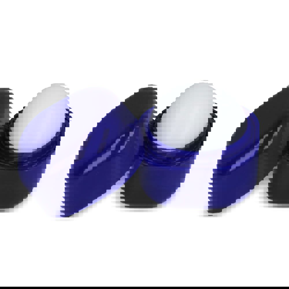 Kubischer Lippenpflegestift aus recyceltem ABS - blau