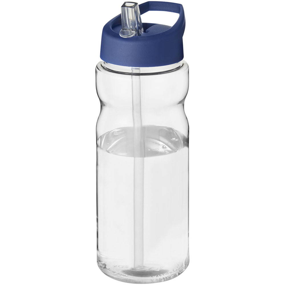 H2O Active® Base Tritan™ 650 ml Sportflasche mit Ausgussdeckel - transparent klar, blau