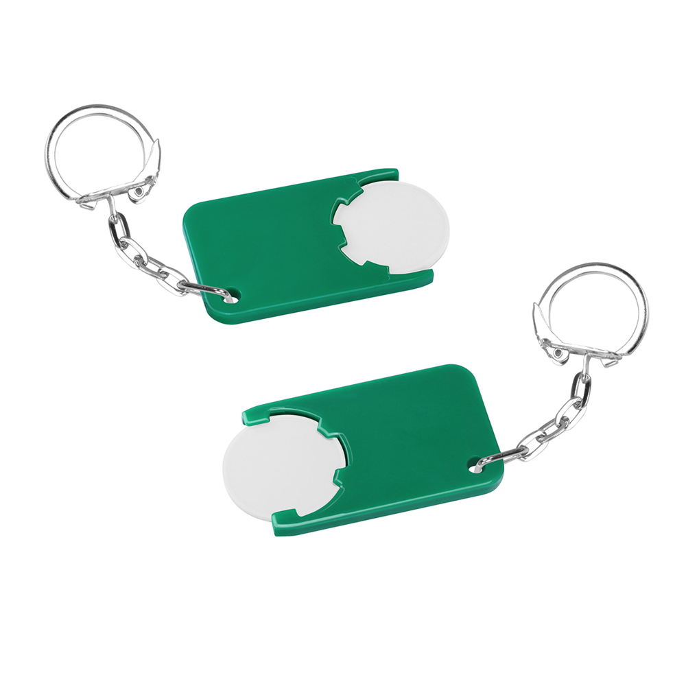 Chiphalter mit 1€-Chip "Beta" - Weiß/Grün