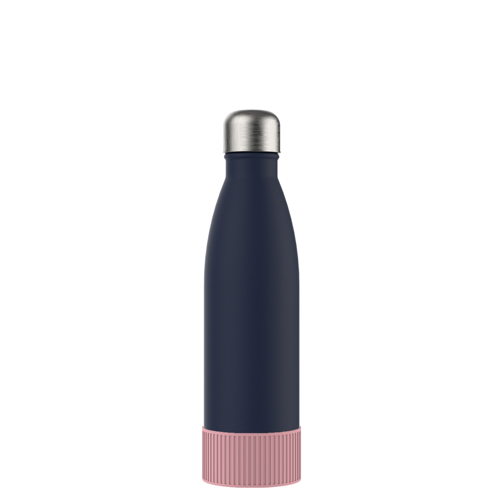 Thermotrinkflasche RETUMBLER-NIZZA - hellmagenta, rose, marineblau, silber