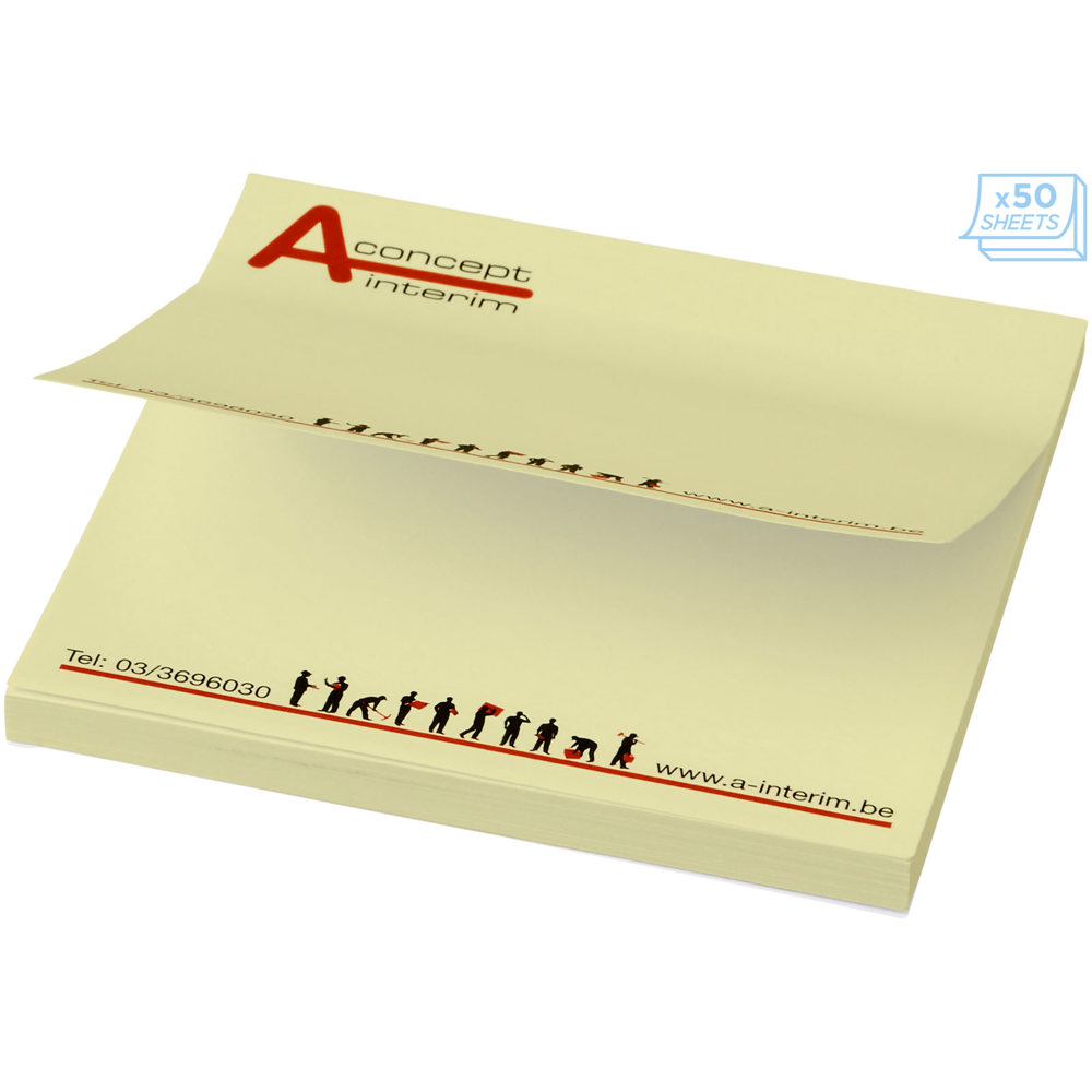 Sticky-Mate® Haftnotizen 75x75 mm - Hellgelb