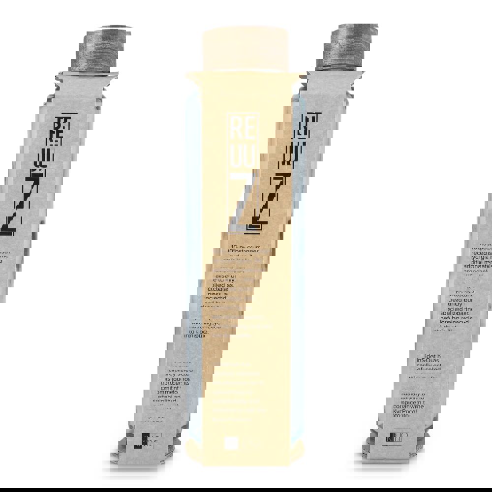 InSideOut Recycelte Glaswasserflasche ReuuZ mit Holzverschluss 650 ml