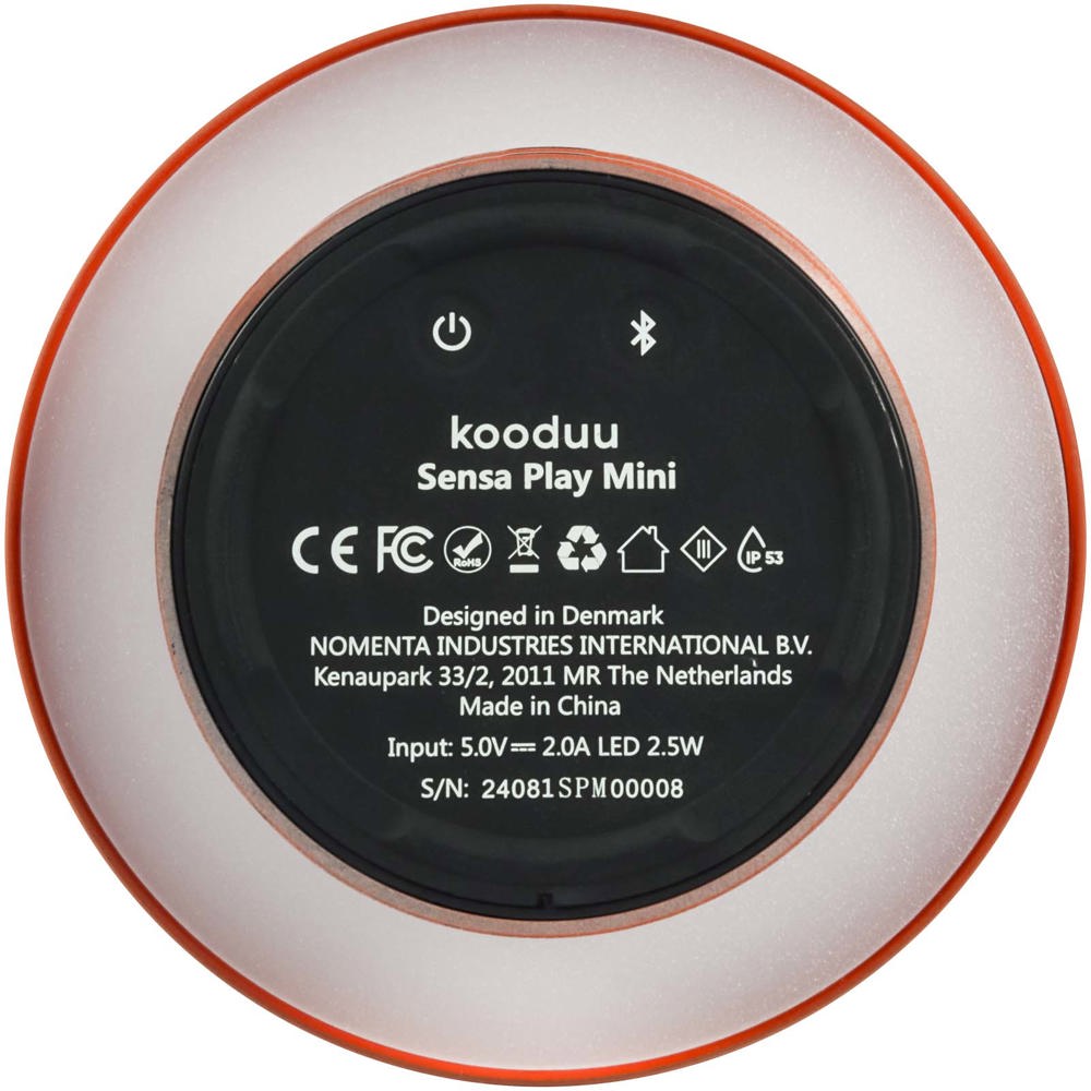 Kooduu Sensa Play Mini Tragbarer Lautsprecher mit Leuchte