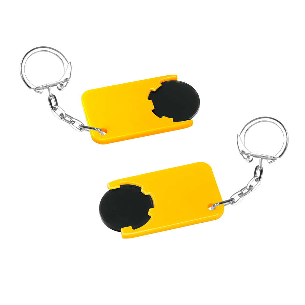 Chiphalter mit 1€-Chip "Beta" - schwarz/gelb