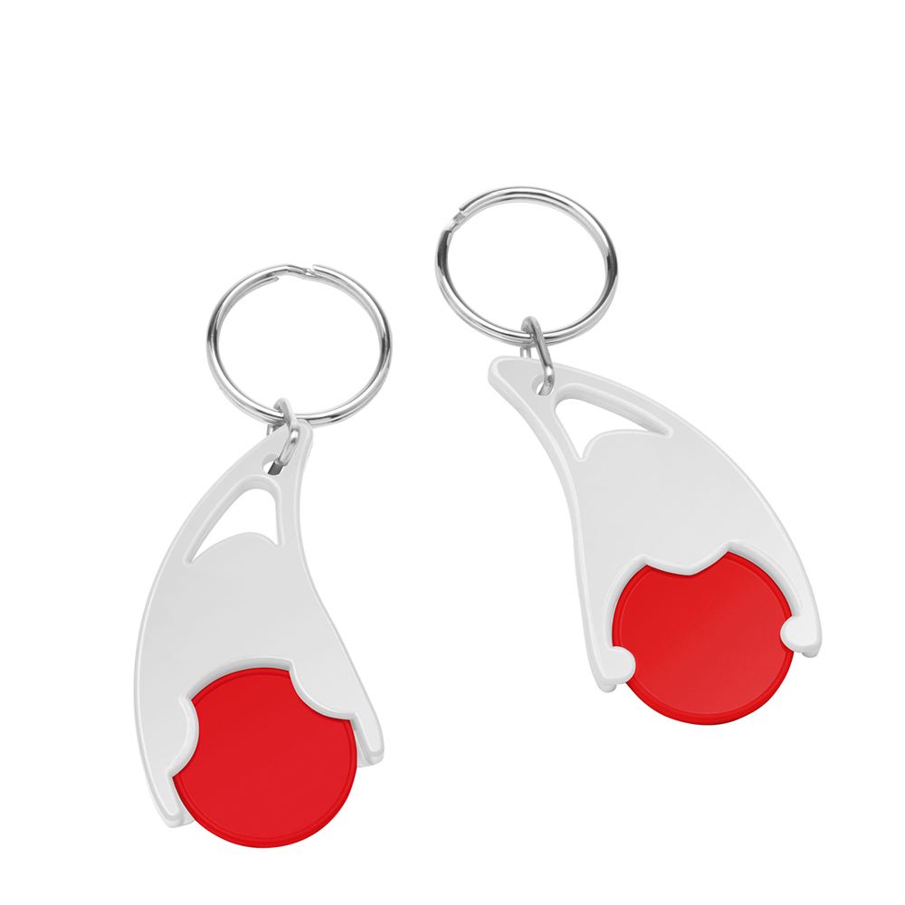 Chiphalter mit  1€-Chip "Epsilon" - Rot/Weiß