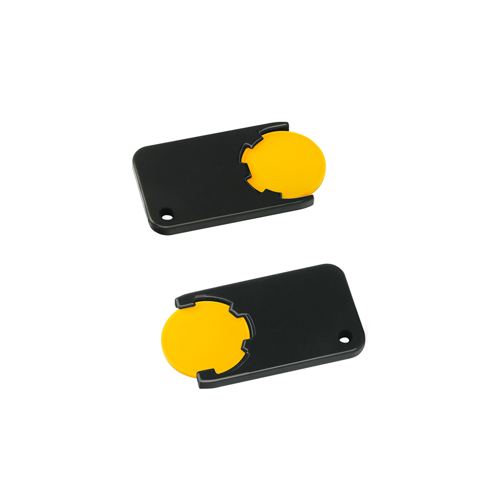 Chiphalter mit 1€-Chip "Beta" - gelb/schwarz
