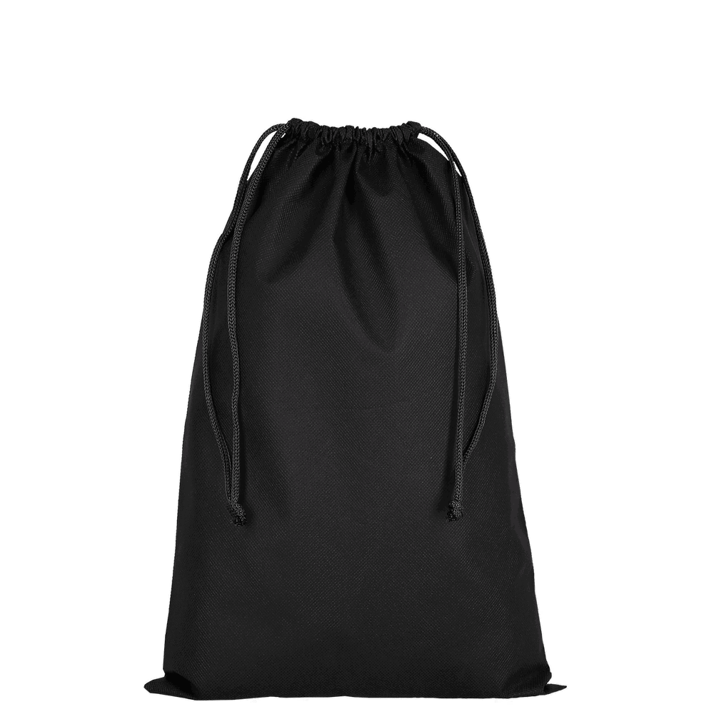 Zuziehbeutel aus Polypropylen, 30 x 45 cm - Schwarz