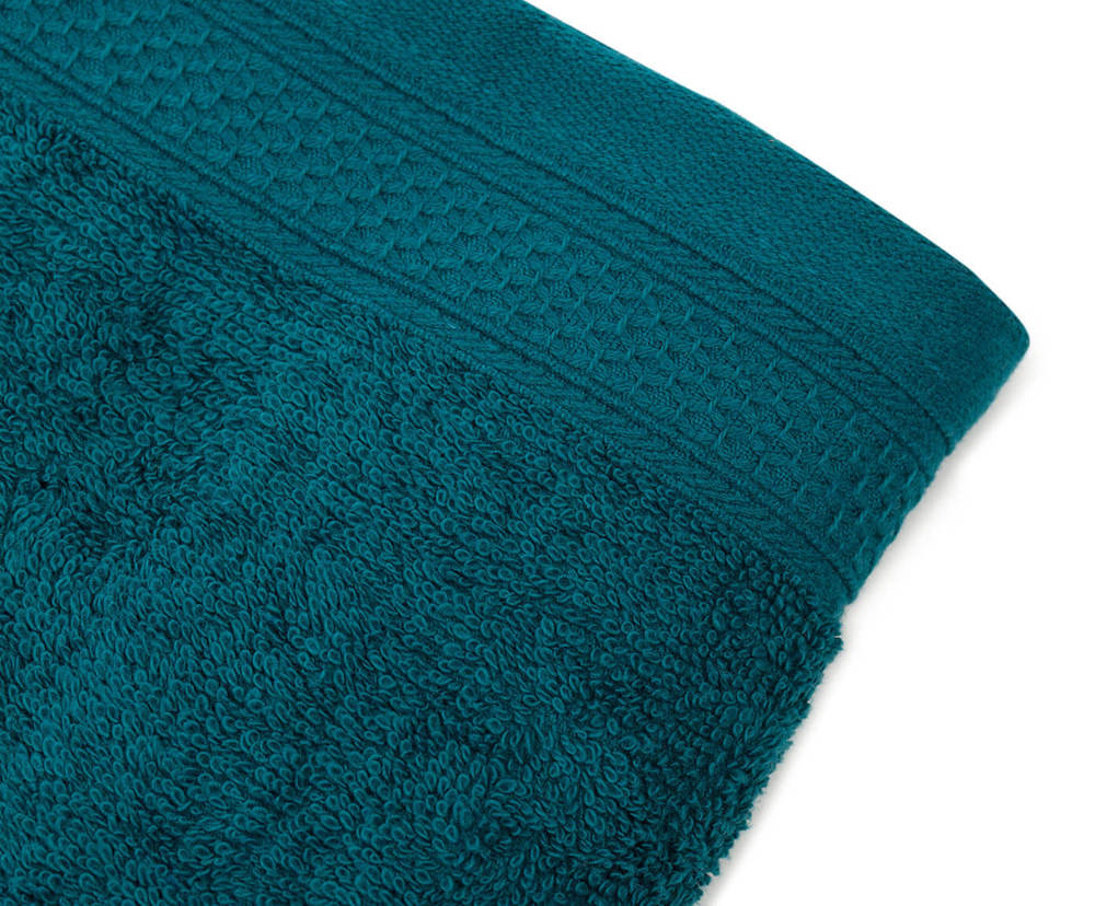 Frottierserie aus recycelten Materialien - petrol