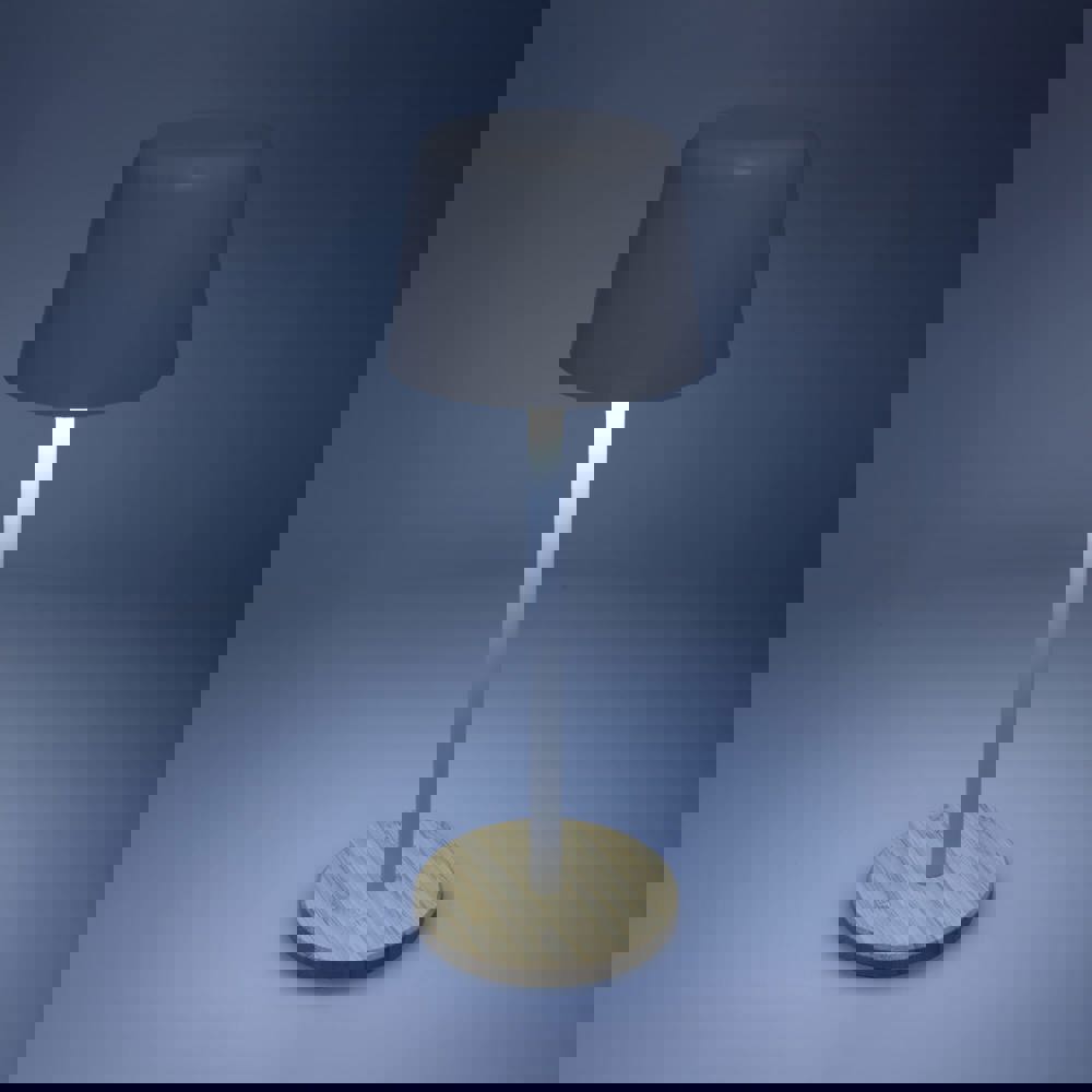 Solis Dimmbare Tischlampe mit Bambusfuß