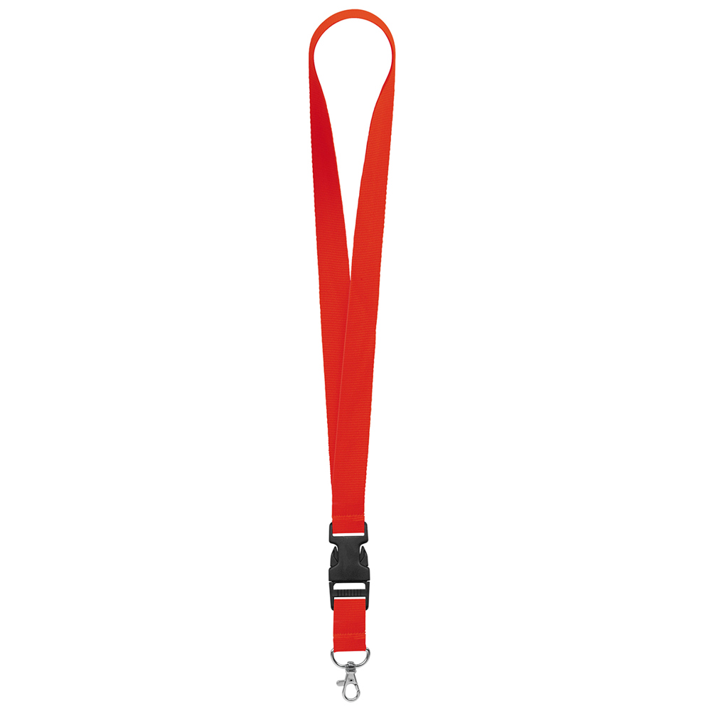 Schlüsselband/Lanyard "Standard" - Signalrot (ca. Pantone 485C)