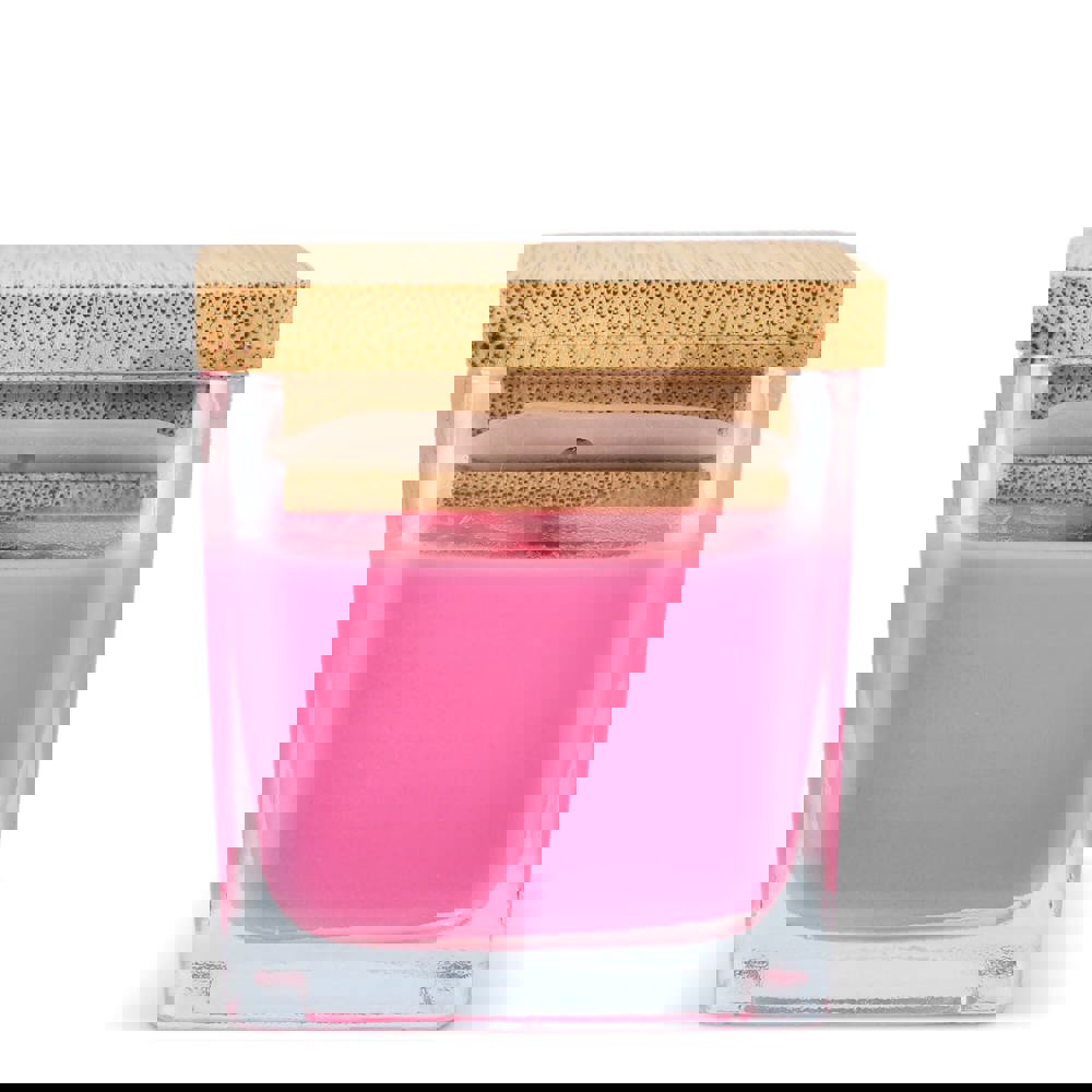 Chakra Kerze auf pflanzlicher Basis im Glasgefäß