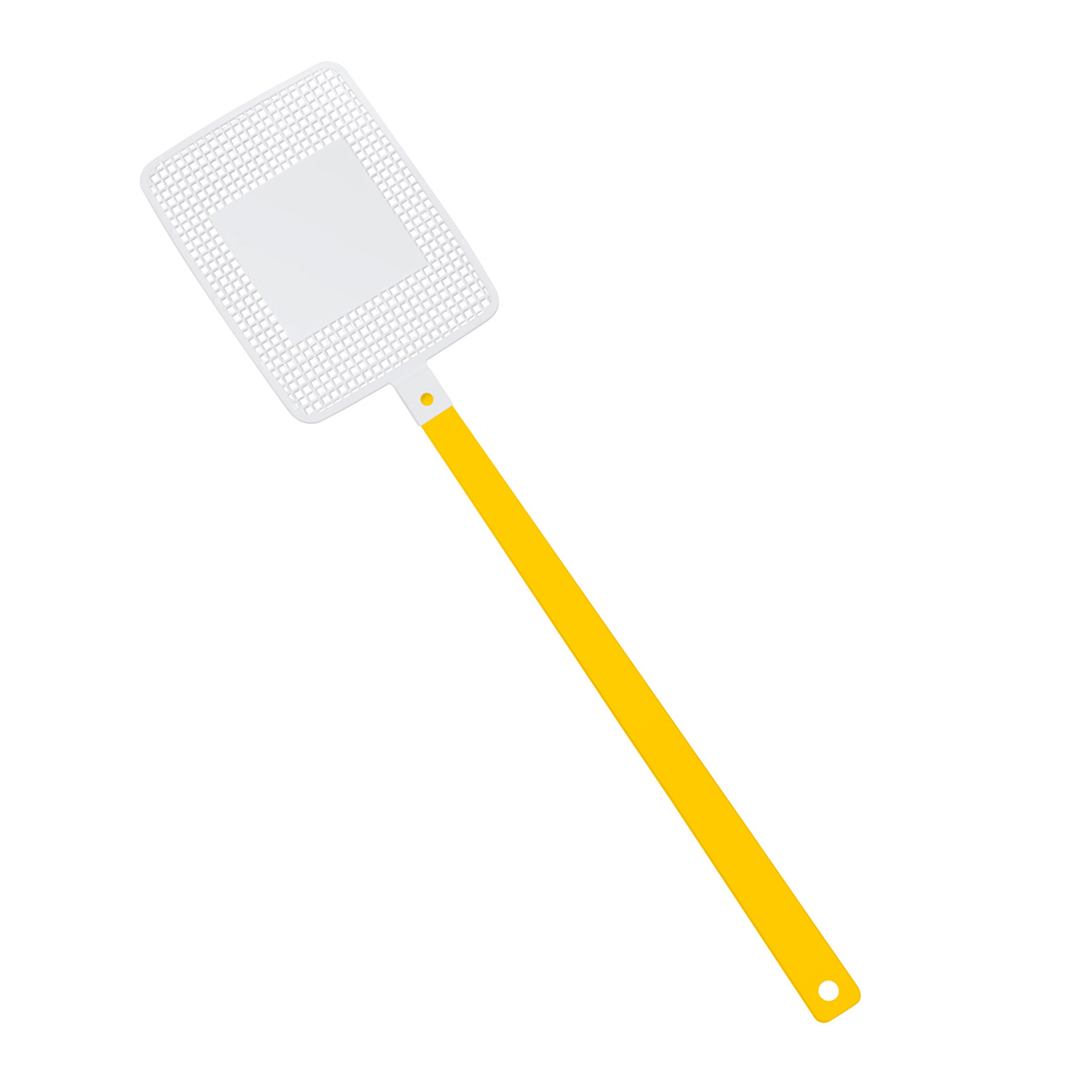 Fliegenklatsche "Rechteck" - Gelb/Weiß