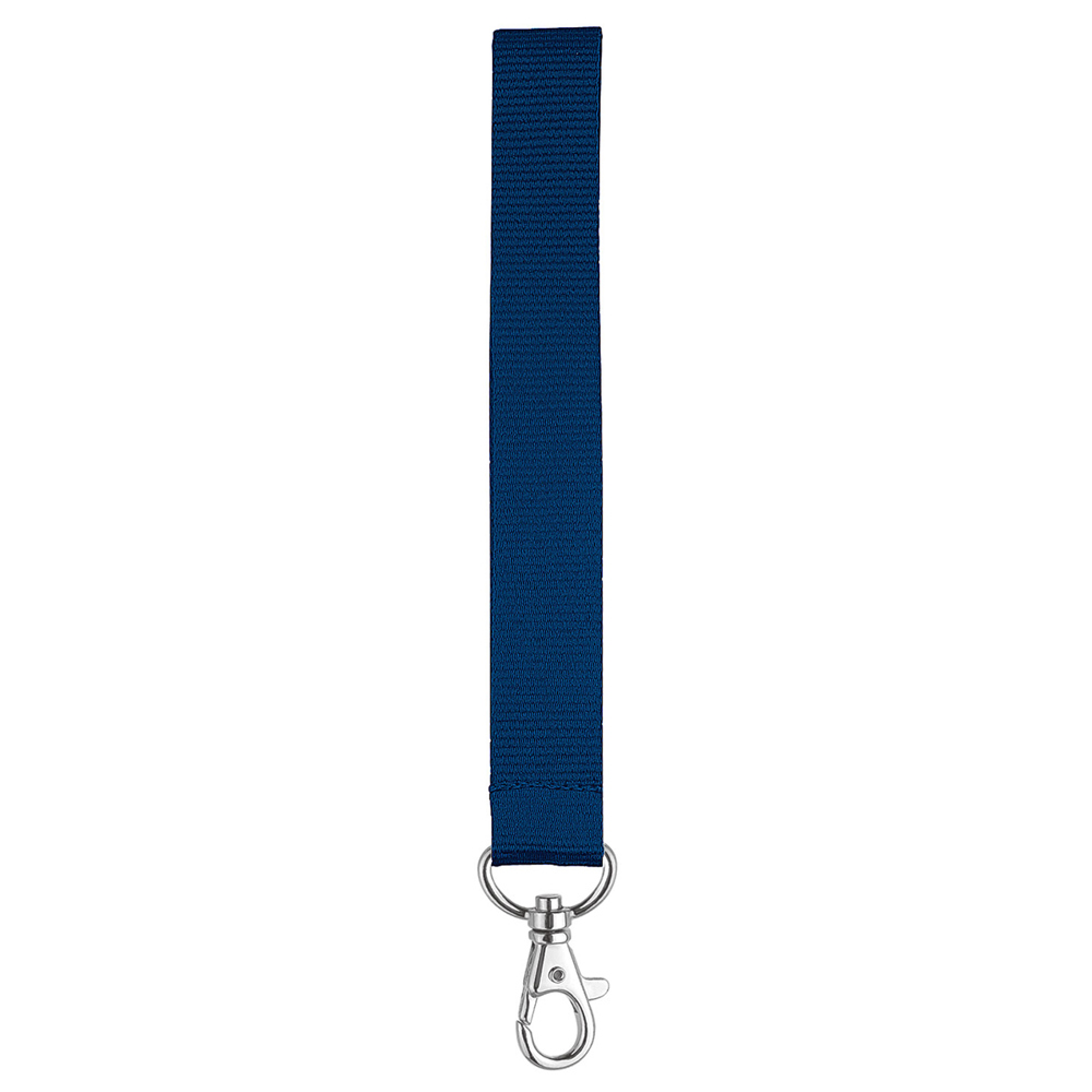 Kurz-Lanyard mit Standardkarabiner, - Marineblau (ca. Pantone 281C)