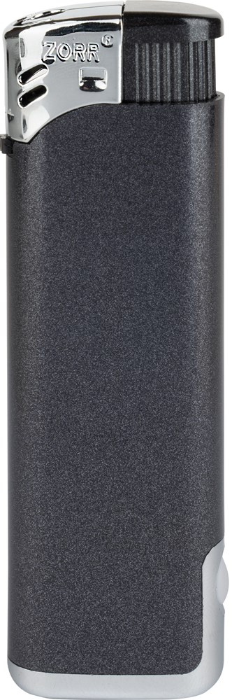 ZORR LED Piezo Feuerzeug - schwarz metallic