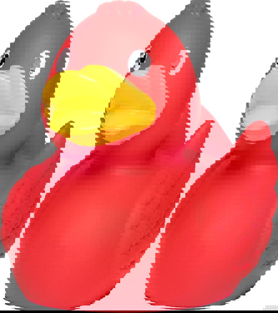 Quietsche-Ente, rot, 7,5 cm