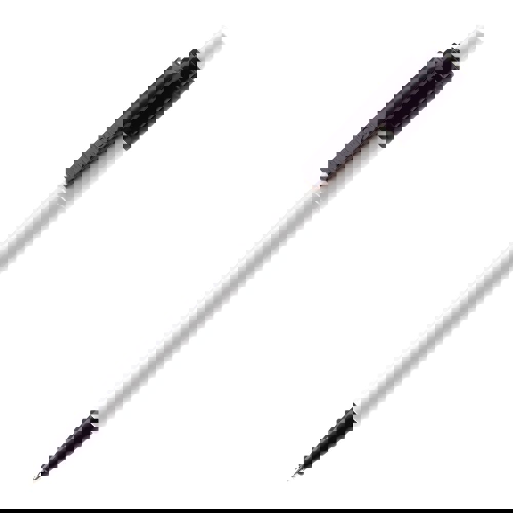 Kugelschreiber Baron Colour Hardcolour - Weiss / Schwarz