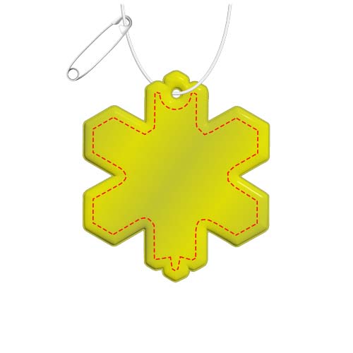 RFX™ H-10 Reflektierender TPU-Anhänger Schneeflocke
