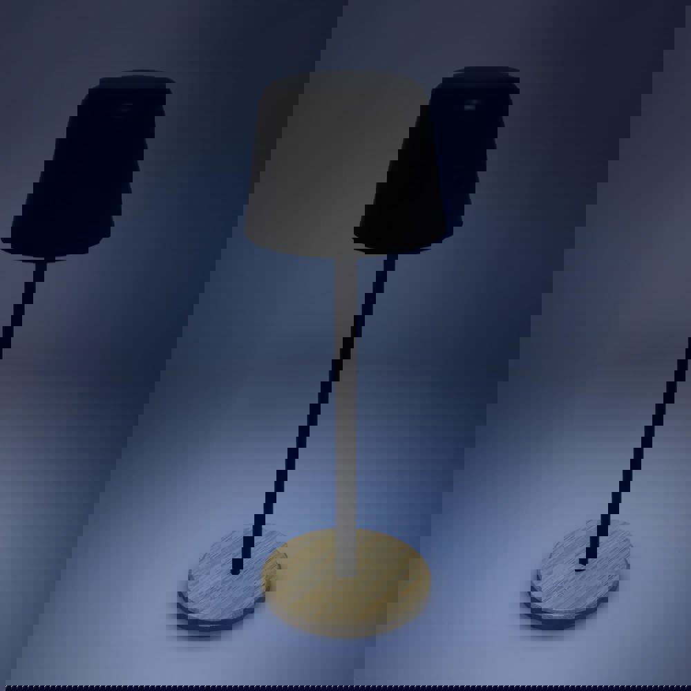 Solis Dimmbare Tischlampe mit Bambusfuß