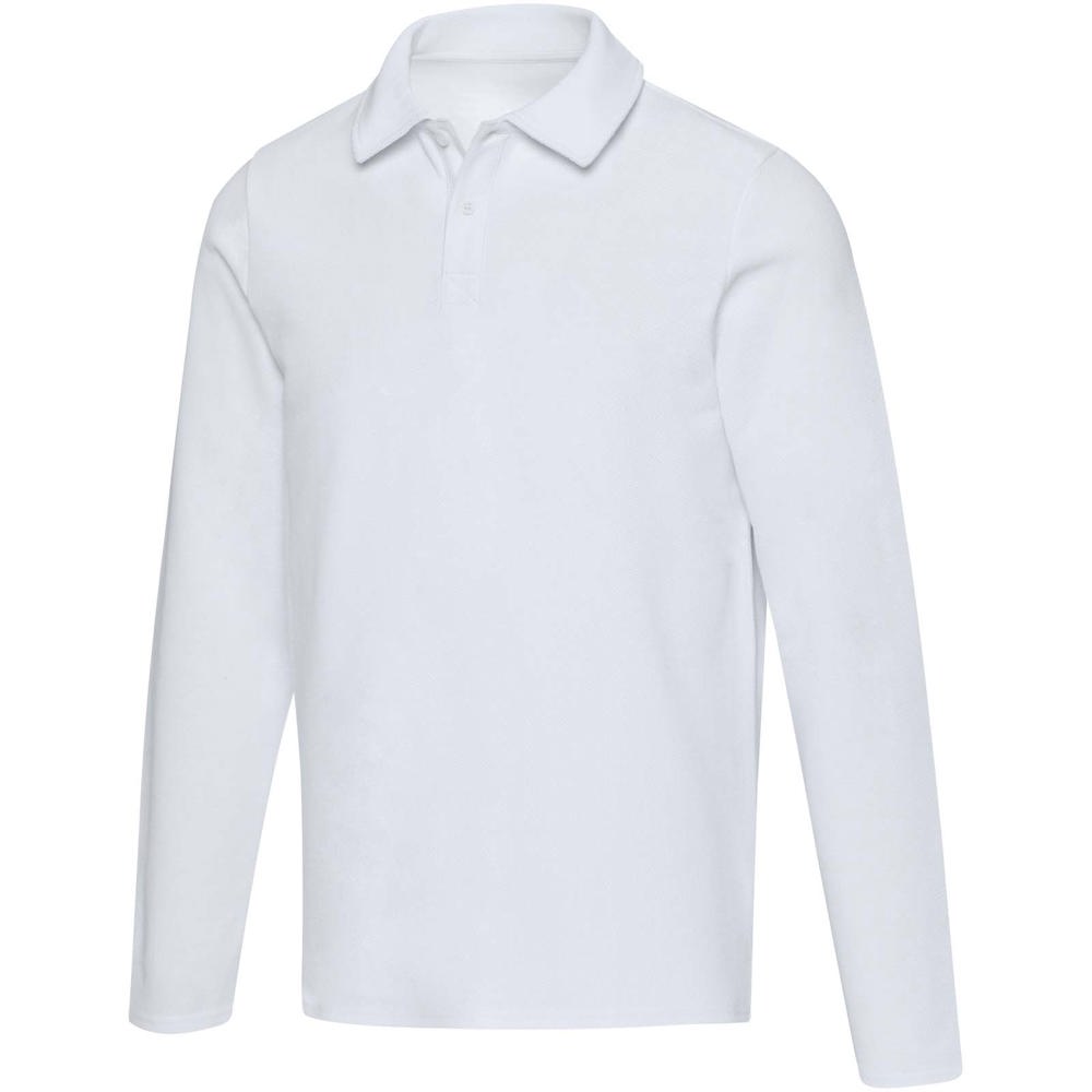 Apollo Langarm Poloshirt Unisex - weiss