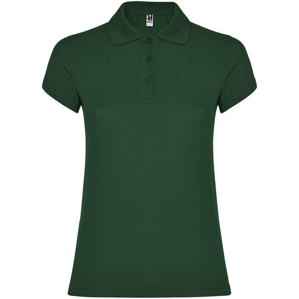 Star Poloshirt für Damen - dunkelgrün