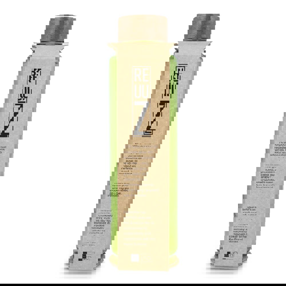 InSideOut Recycelte Glaswasserflasche ReuuZ mit Holzverschluss 650 ml