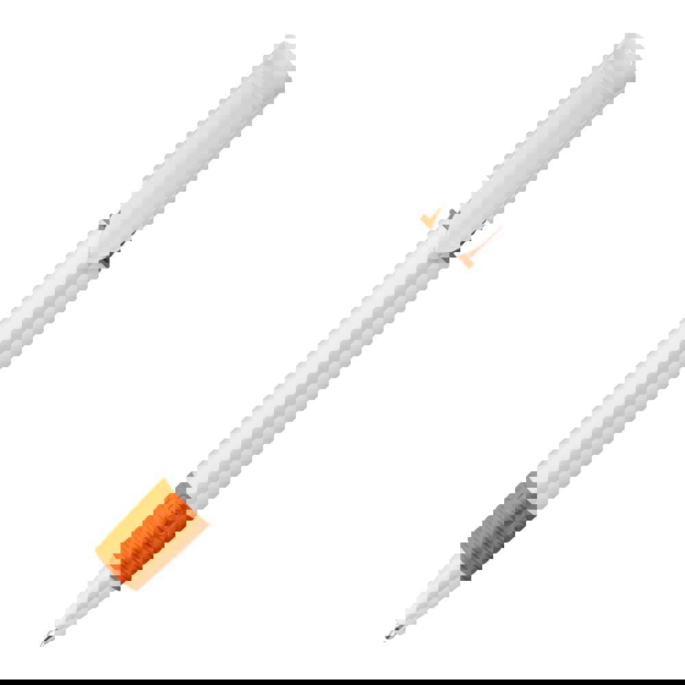 Kugelschreiber S40 Grip hardcolour - Weiss / Orange
