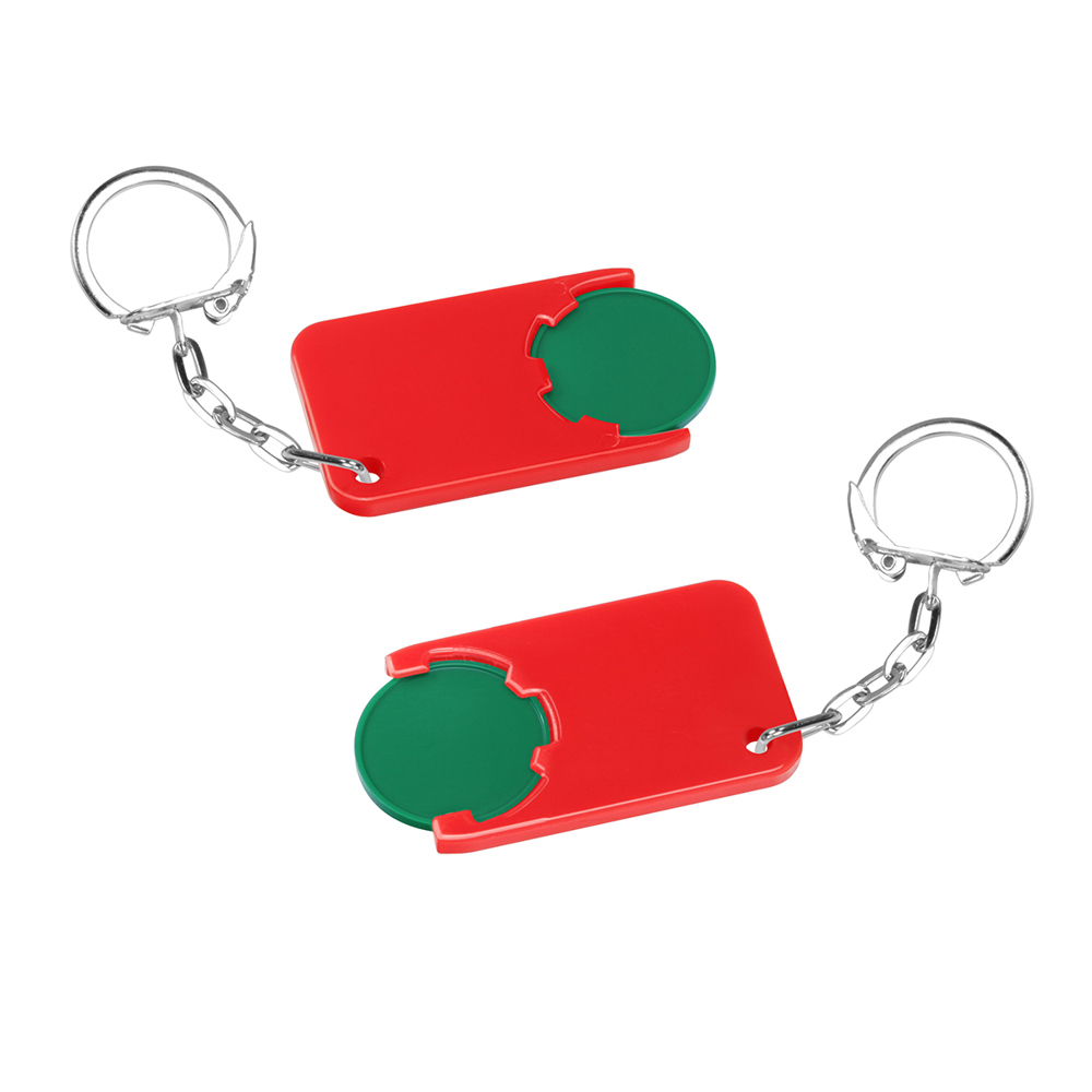 Chiphalter mit 1€-Chip "Beta" - grün/rot