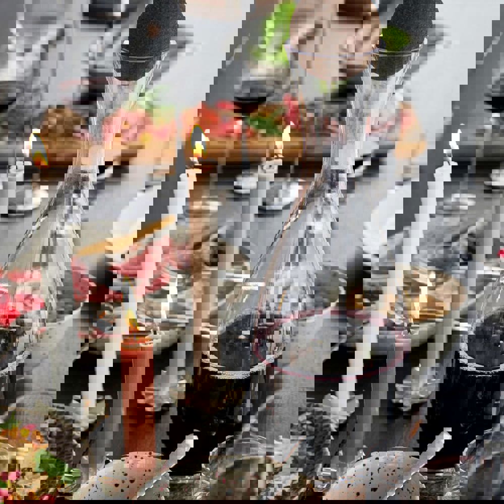 Sagaform Nature Karaffe mit Korkverschluss 1,5 liter