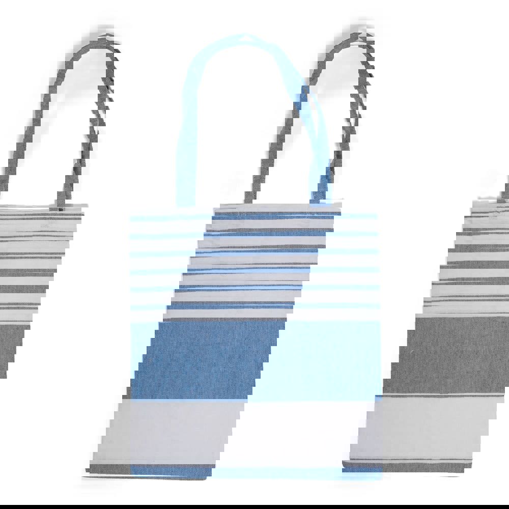 Sagaform Ella Hamam Baumwolltasche 41x38 cm - Blau