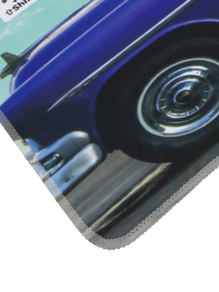 TEXTIL Gaming-pad 800 x 450 x 2,5 mm Rand weiss vernäht