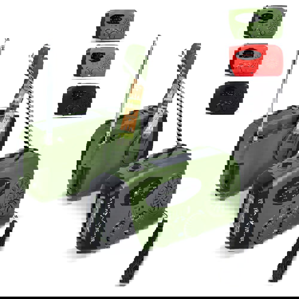 SafeSound Notfallradio mit Solar und Handaufzug