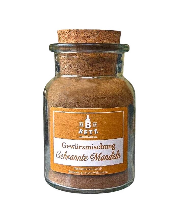 Gebrannte Mandel Gewürz im Korkenglas, 70 g