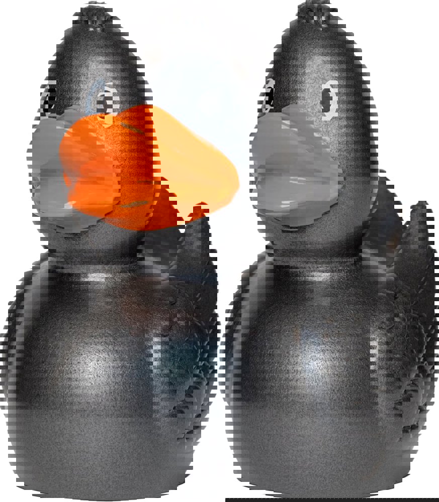 Quietsche-Ente, anthrazit, 7,5 cm