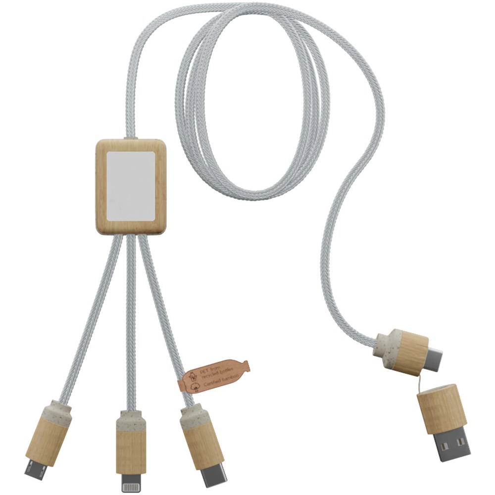 SCX.design C49 5-in-1 Ladekabel mit Leuchtlogo