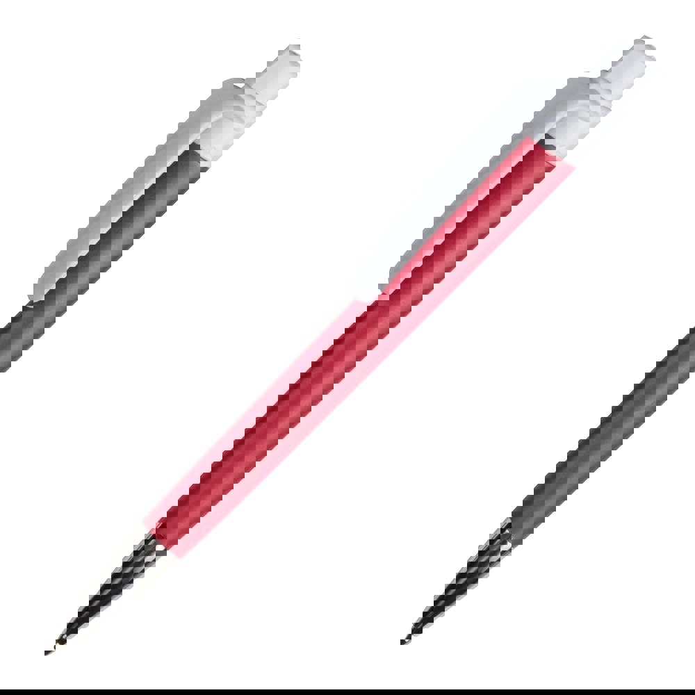 Kugelschreiber Prisma mit NFC-Tag - Rot / Weiss