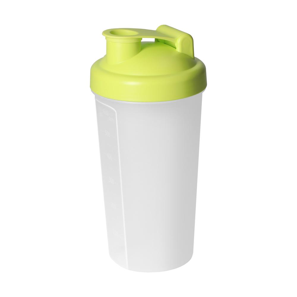 Shaker "Protein", 0,60 l - lemon/transparent