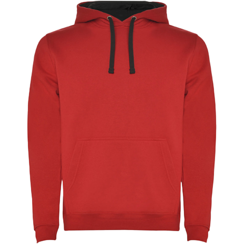 Urban Kapuzenpullover für Herren - rot, schwarz