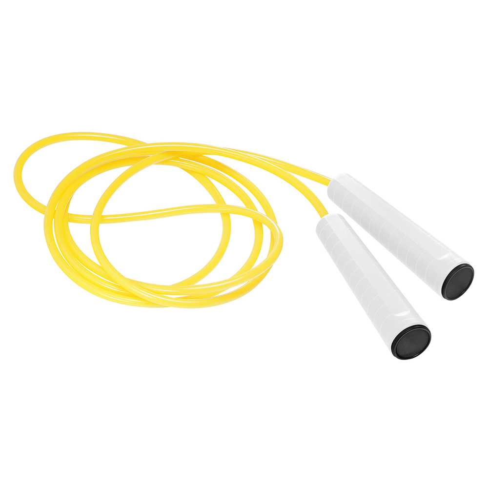 Springseil - weiß/schwarz/neongelb