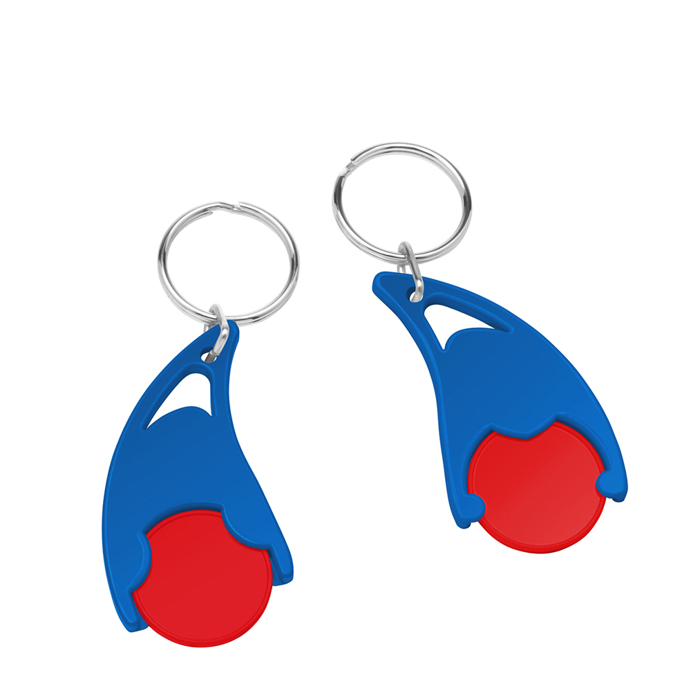 Chiphalter mit  1€-Chip "Epsilon" - rot/blau