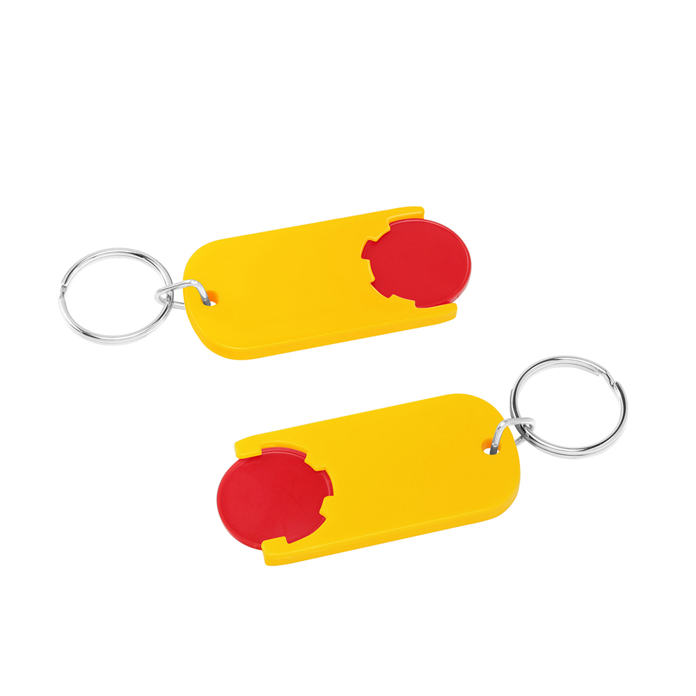 Chiphalter mit 1€-Chip "Alpha" - rot/gelb