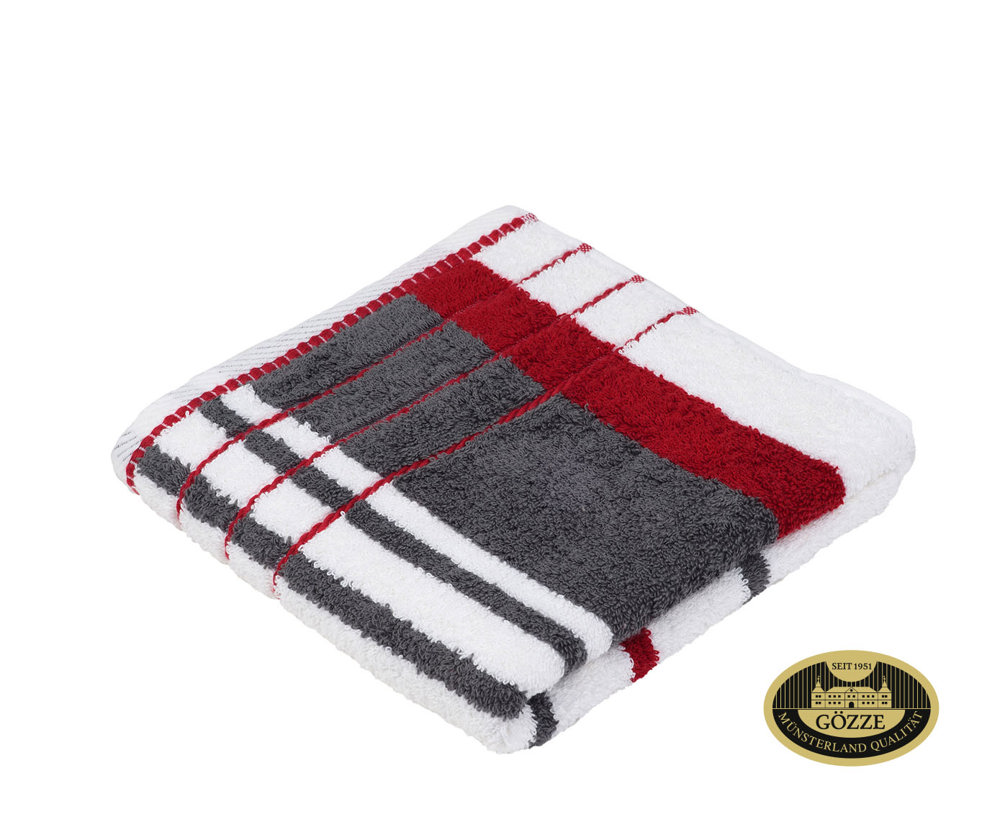 Berlin Streifen - bordeaux/anthrazit