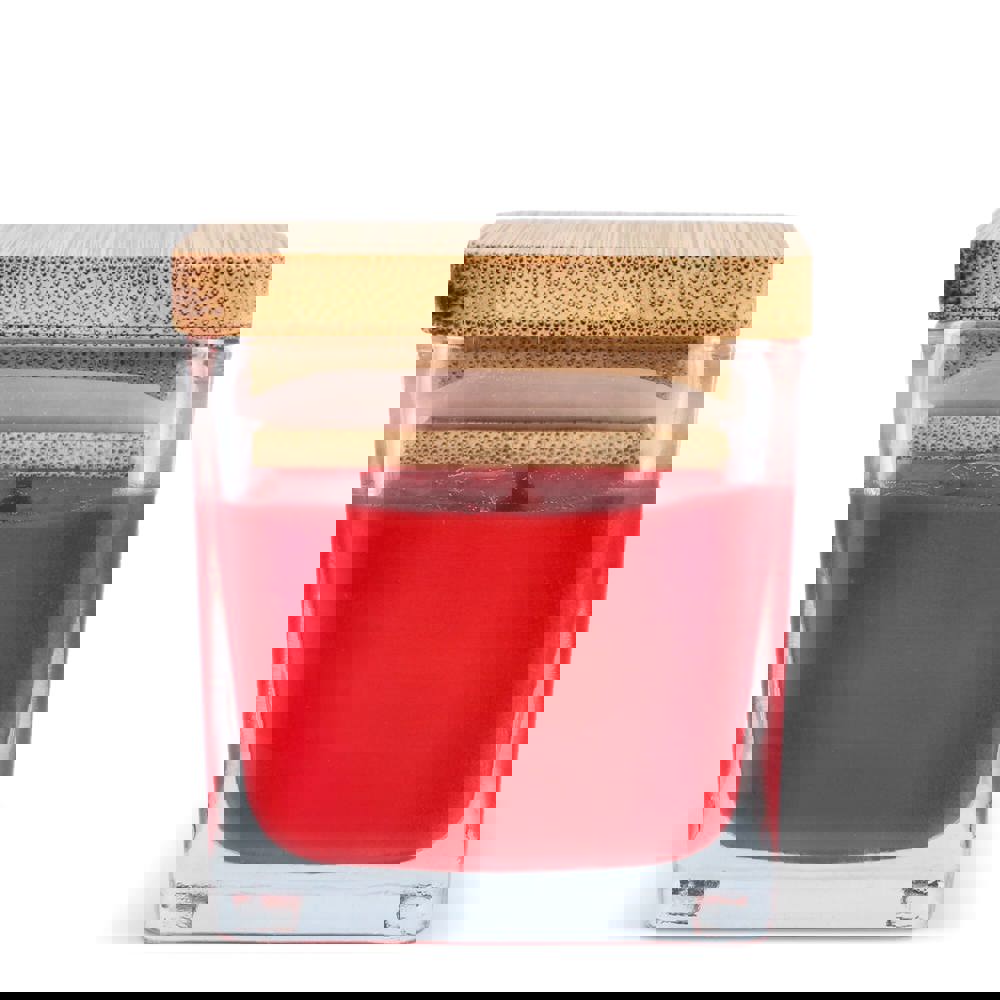 Chakra Kerze auf pflanzlicher Basis im Glasgefäß