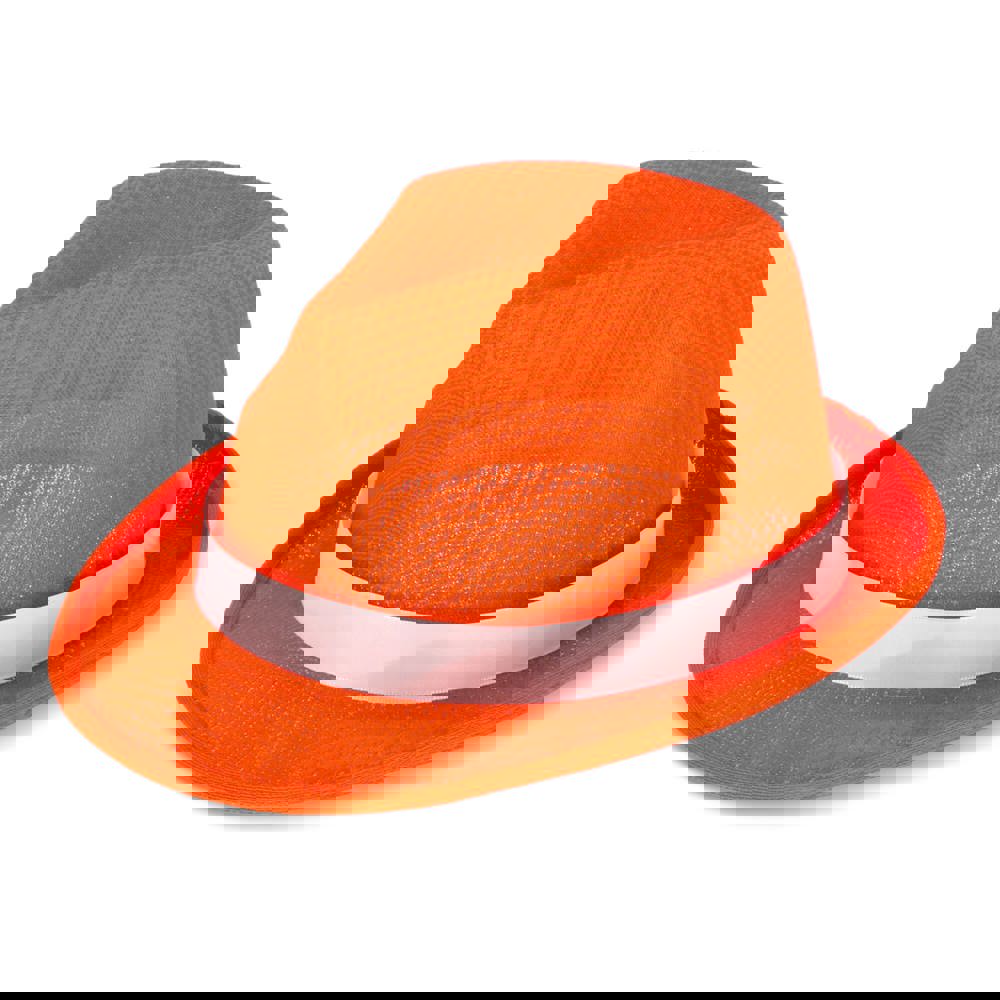 Polyestermütze mit band - orange