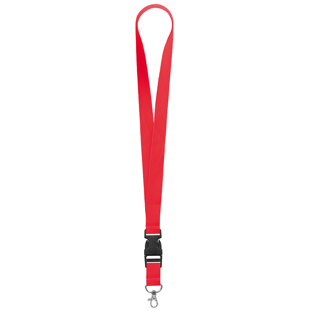 Schlüsselband/Lanyard "Standard" - Leuchtrot (ca. Pantone 032C)