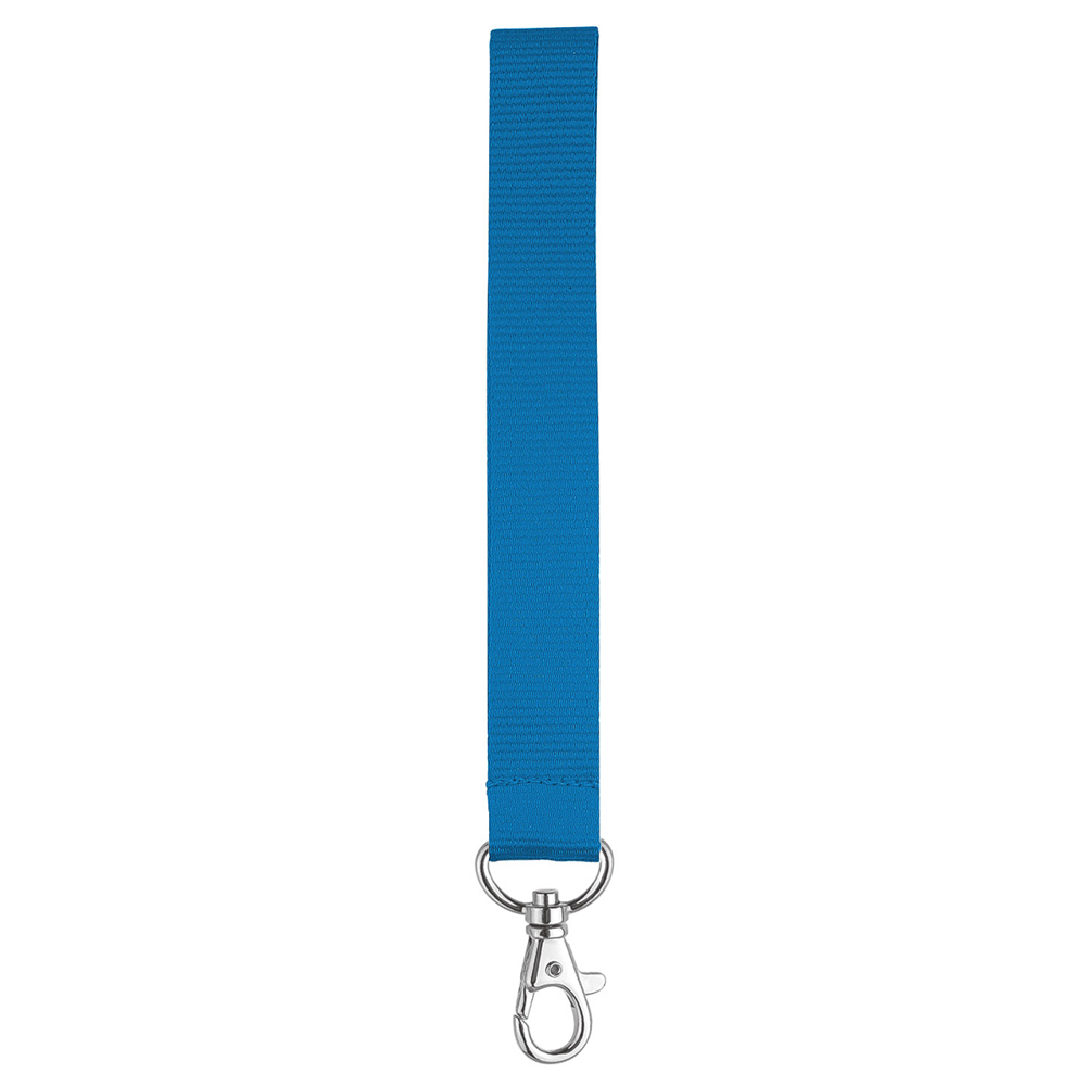 Kurz-Lanyard mit Standardkarabiner, - Pastellblau (ca. Pantone PCC)