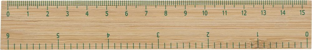 Lineal aus Bambus Greta - Braun