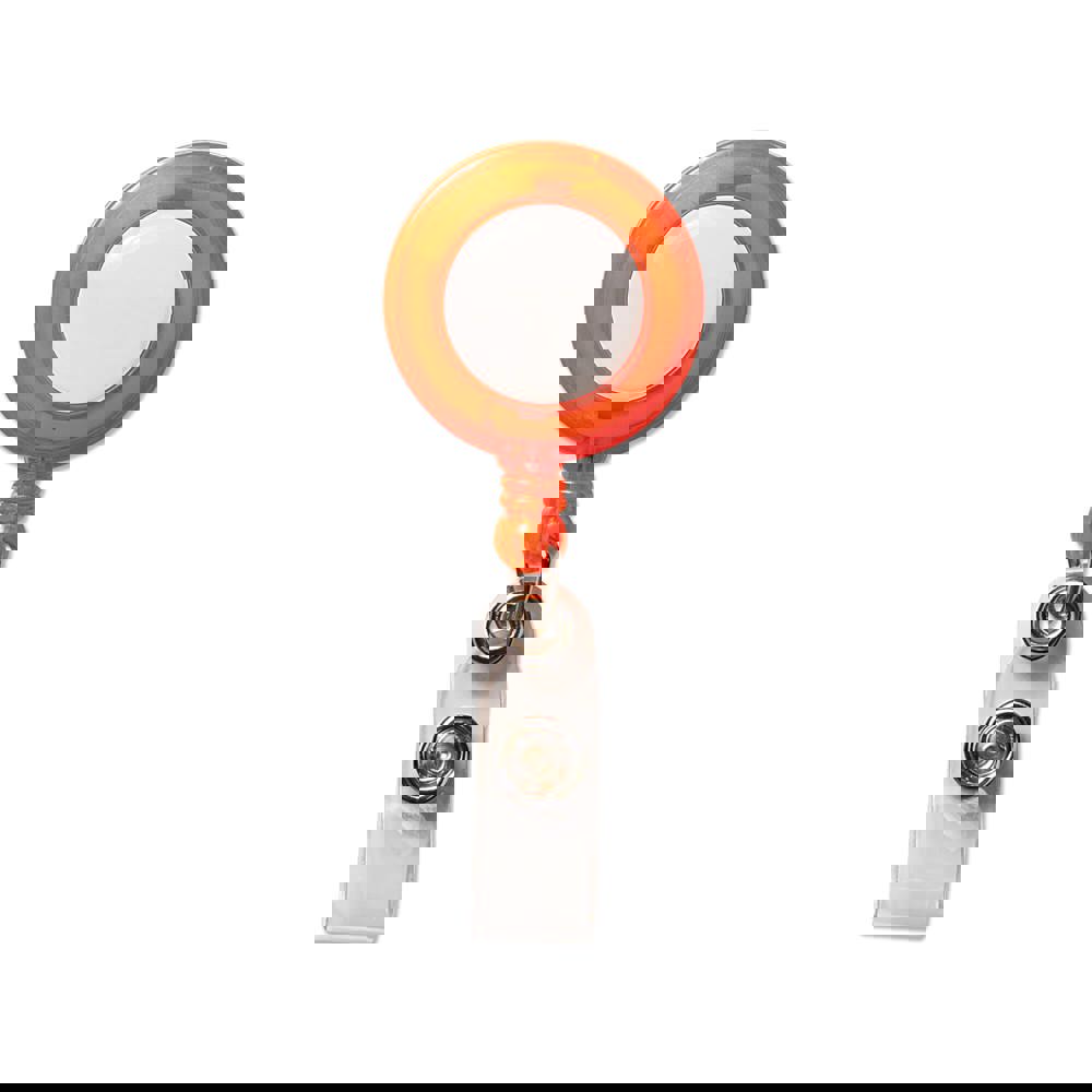 Namensschildhalter - Transparent / Orange