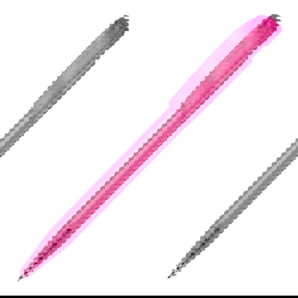 Kugelschreiber S45 Clear Transparent - Transparent / Rosa