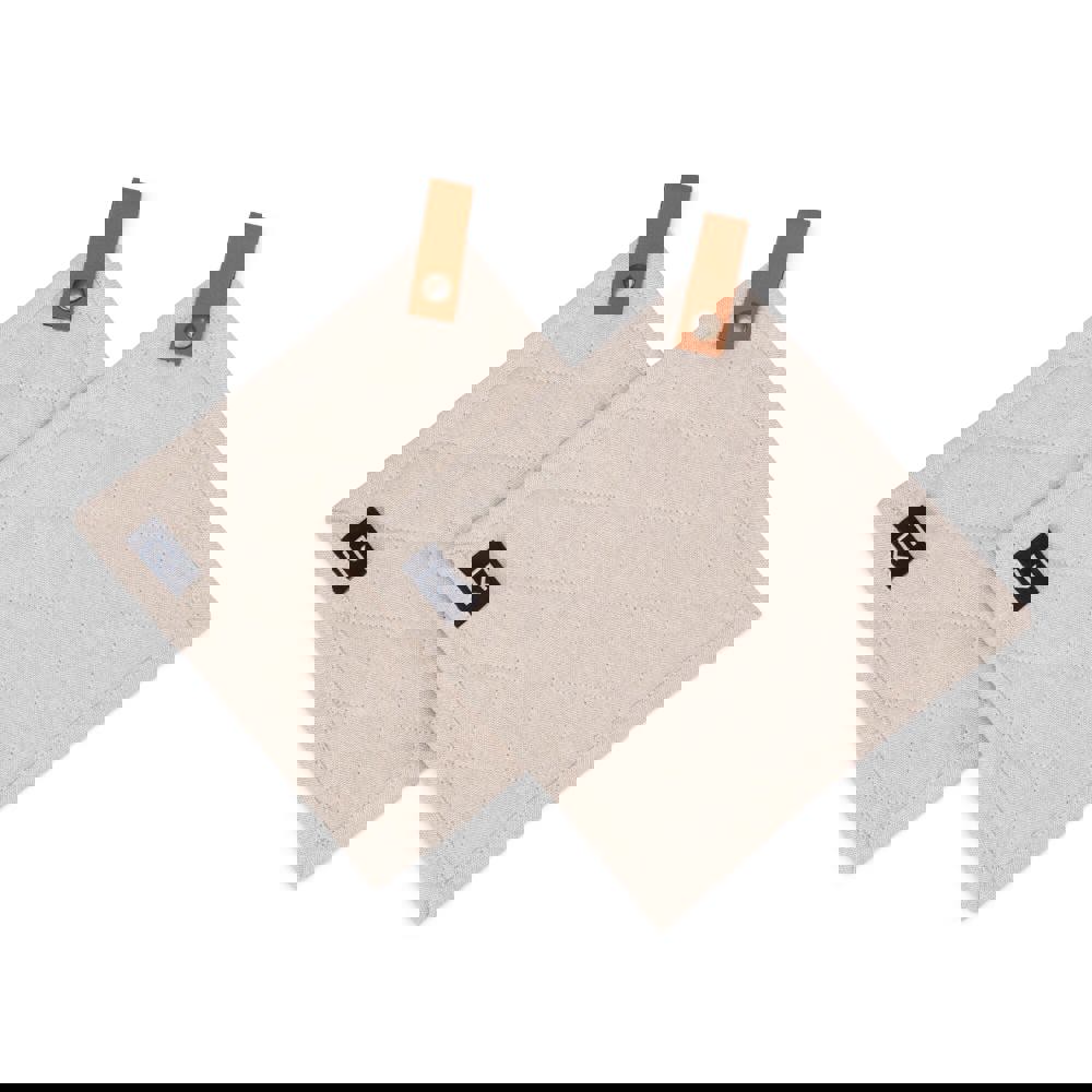 Kosta Linnewäfveri 2er-Pack Topflappen - beige